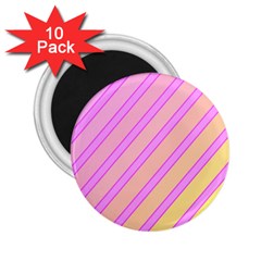 Pink And Yellow Elegant Design 2 25  Magnets (10 Pack)  by Valentinaart