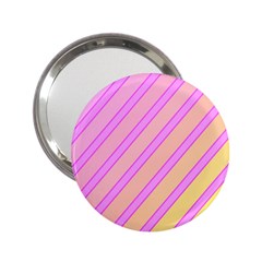 Pink And Yellow Elegant Design 2 25  Handbag Mirrors