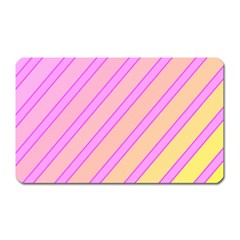 Pink And Yellow Elegant Design Magnet (rectangular) by Valentinaart