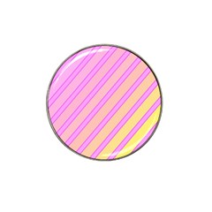 Pink And Yellow Elegant Design Hat Clip Ball Marker by Valentinaart