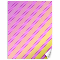 Pink And Yellow Elegant Design Canvas 12  X 16  