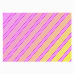 Pink And Yellow Elegant Design Large Glasses Cloth