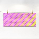 Pink and yellow elegant design Hand Towel Front