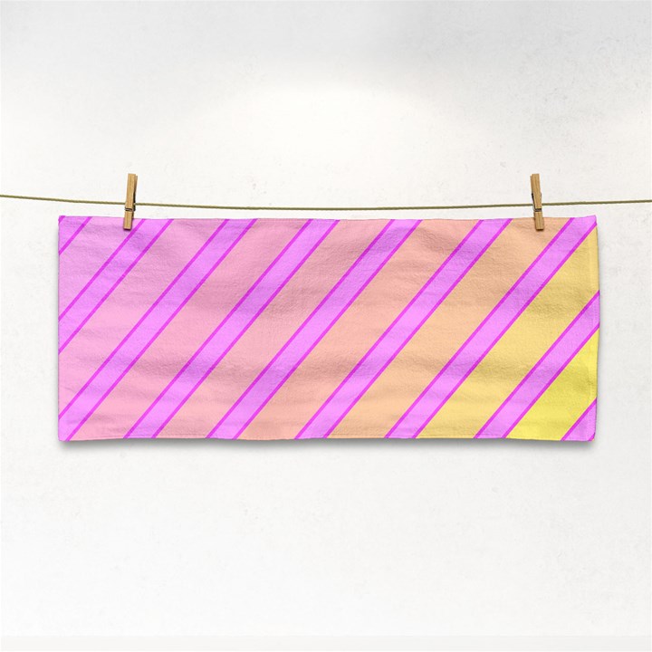 Pink and yellow elegant design Hand Towel