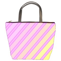 Pink And Yellow Elegant Design Bucket Bags