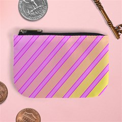 Pink And Yellow Elegant Design Mini Coin Purses by Valentinaart