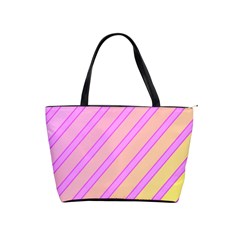 Pink And Yellow Elegant Design Shoulder Handbags by Valentinaart