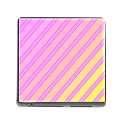 Pink And Yellow Elegant Design Memory Card Reader (square) by Valentinaart