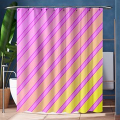 Pink And Yellow Elegant Design Shower Curtain 60  X 72  (medium)  by Valentinaart