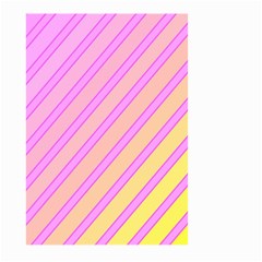 Pink And Yellow Elegant Design Large Garden Flag (two Sides)