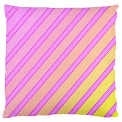 Pink And Yellow Elegant Design Standard Flano Cushion Case (one Side)