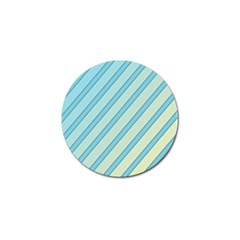 Blue Elegant Lines Golf Ball Marker by Valentinaart