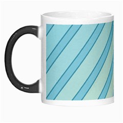 Blue Elegant Lines Morph Mugs by Valentinaart