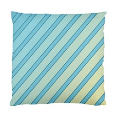 Blue Elegant Lines Standard Cushion Case (two Sides) by Valentinaart