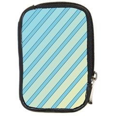 Blue Elegant Lines Compact Camera Cases by Valentinaart