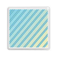 Blue Elegant Lines Memory Card Reader (square)  by Valentinaart