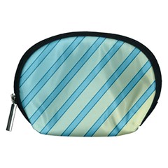 Blue Elegant Lines Accessory Pouches (medium) 