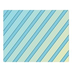 Blue Elegant Lines Double Sided Flano Blanket (large)  by Valentinaart