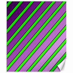 Purple And Green Lines Canvas 20  X 24  