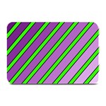 Purple and green lines Plate Mats 18 x12  Plate Mat