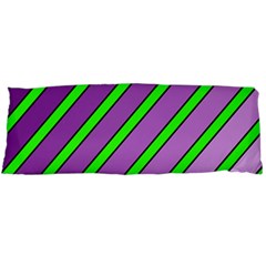 Purple And Green Lines Body Pillow Case (dakimakura)