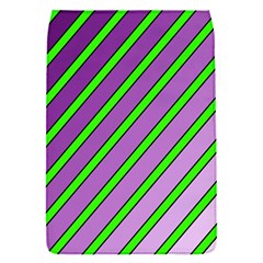 Purple And Green Lines Flap Covers (s)  by Valentinaart