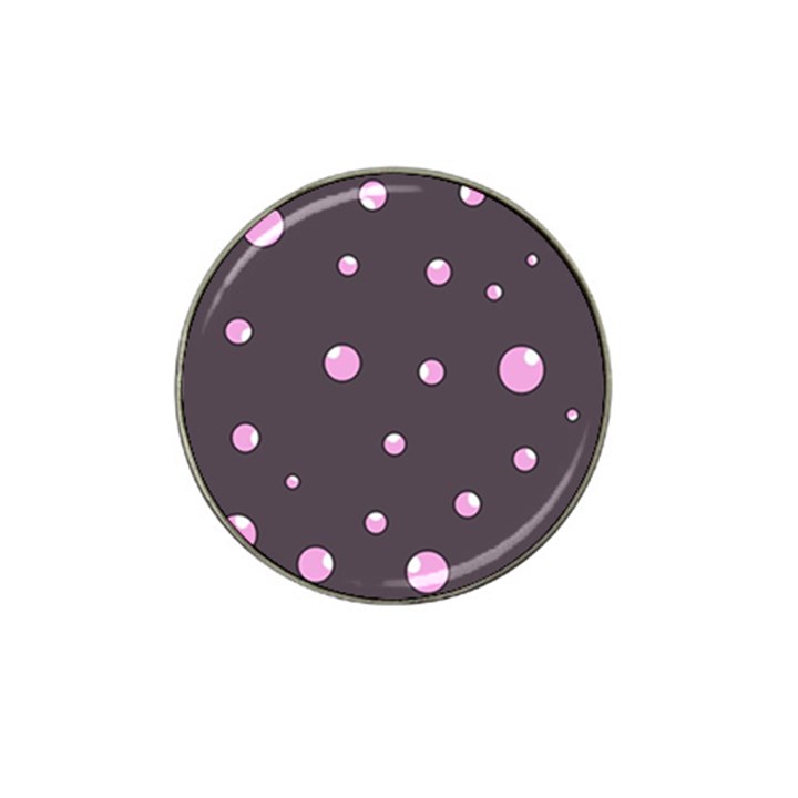 Pink bubbles Hat Clip Ball Marker