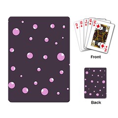 Pink Bubbles Playing Card