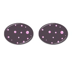 Pink Bubbles Cufflinks (oval) by Valentinaart