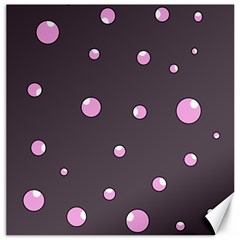 Pink Bubbles Canvas 12  X 12  