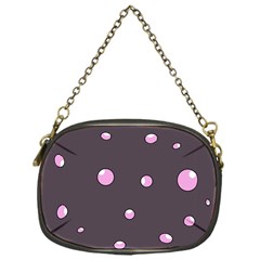 Pink Bubbles Chain Purses (one Side) 