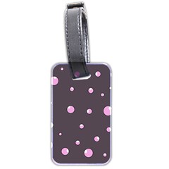 Pink Bubbles Luggage Tags (two Sides)