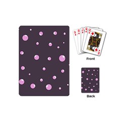 Pink Bubbles Playing Cards (mini) 