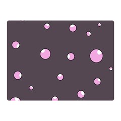 Pink Bubbles Double Sided Flano Blanket (mini) 