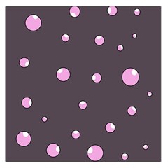 Pink Bubbles Large Satin Scarf (square)