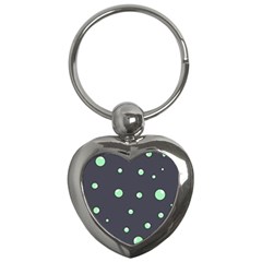 Green Bubbles Key Chains (heart) 