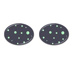 Green Bubbles Cufflinks (oval)