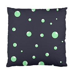 Green Bubbles Standard Cushion Case (two Sides) by Valentinaart