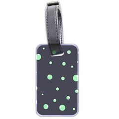 Green Bubbles Luggage Tags (two Sides)