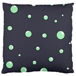 Green bubbles Large Cushion Case (Two Sides) Front