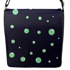 Green Bubbles Flap Messenger Bag (s)