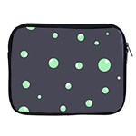 Green bubbles Apple iPad 2/3/4 Zipper Cases Front