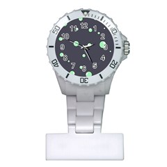 Green Bubbles Plastic Nurses Watch