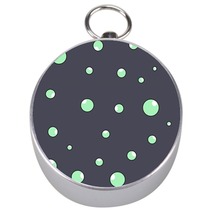 Green bubbles Silver Compasses