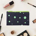 Green bubbles Cosmetic Bag (XS) Front