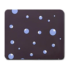 Blue Bubbles Large Mousepads by Valentinaart