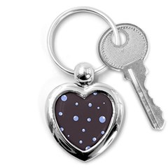 Blue Bubbles Key Chains (heart) 