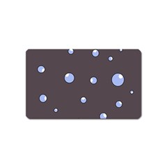 Blue Bubbles Magnet (name Card)