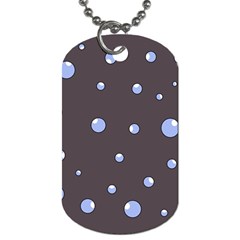 Blue Bubbles Dog Tag (one Side)