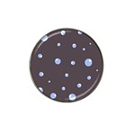 Blue bubbles Hat Clip Ball Marker (10 pack) Front